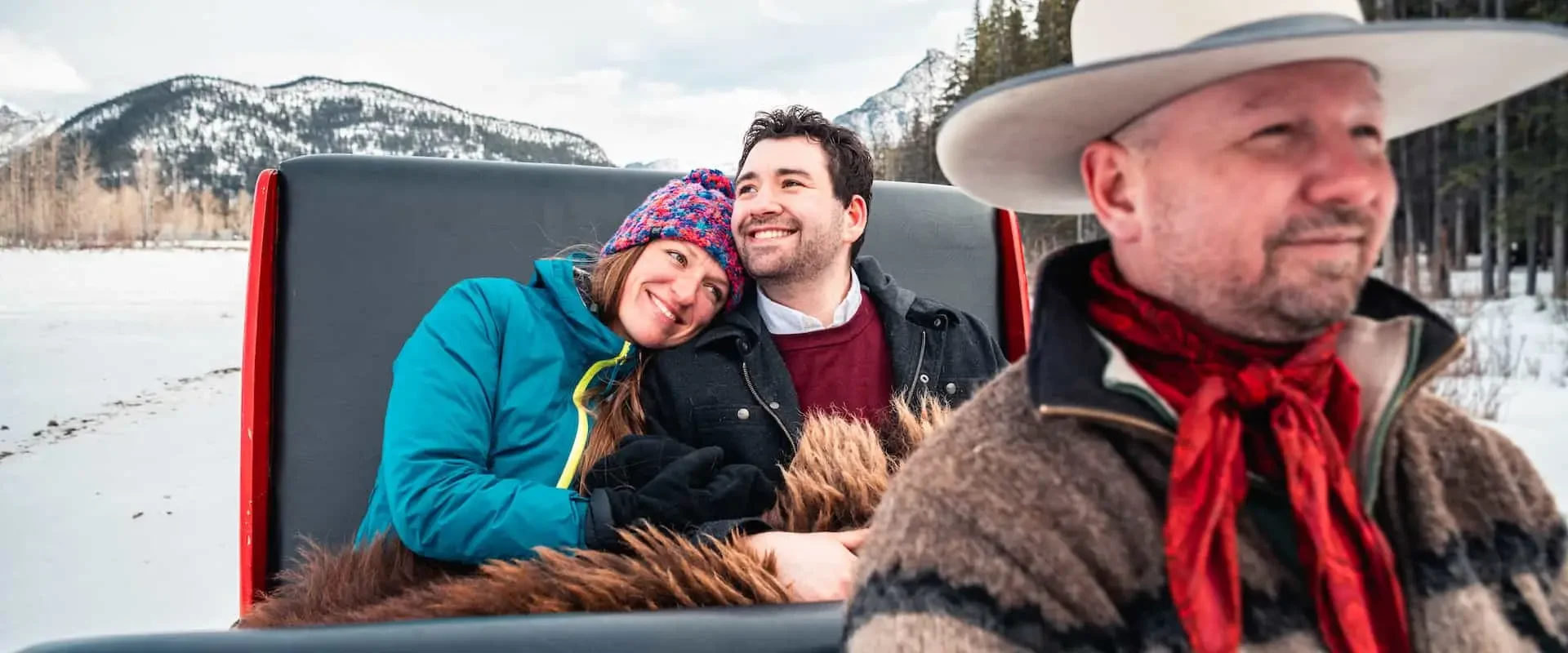 Romantic private sleigh ride