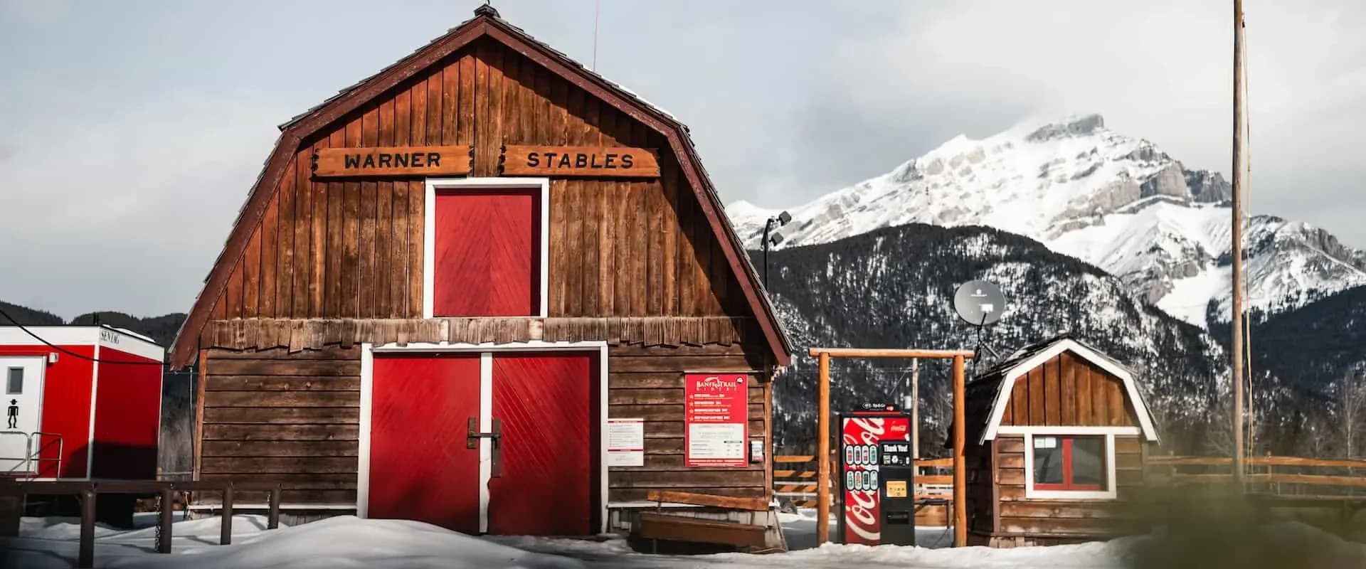 Winter Banff Trail Riders Stables